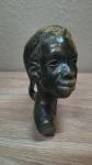 Zinbawe Green Soapstone Bust of Black Woman