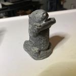 1970s Hand Carved Wolf Soapstone Figurine