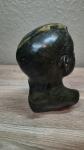 Zinbawe Green Soapstone Bust of Black Woman
