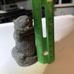 1970s Hand Carved Wolf Soapstone Figurine