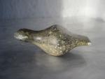 Signed Dimu Inuit Soapstone Goose Sculpture