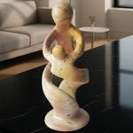 Kisii Soapstone Loving Family Sculpture - 8 Inches