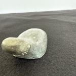 Signed Inuit Seal Soapstone Carving Statue