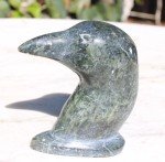 Handmade Soapstone Inuit Bird Head Carving