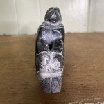 Inuit Soapstone Carving Fisherman Figurine - Signed