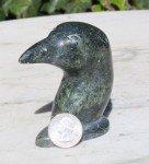 Handmade Soapstone Inuit Bird Head Carving