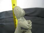 Soapstone Mother and Child Kneeling Sculpture