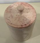 Soapstone Round Trinket Box with Fish Design