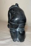 Vintage Annie Soapstone Inuit Seal Sculpture