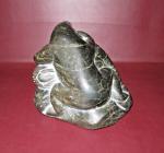 Inuit Hand Carved Soapstone Polar Bear Sculpture