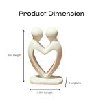 Heartfelt Couple Soapstone Sculpture from Kisii