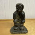 Inuit Hunter Soapstone Carving by DIMU Muckenheim