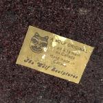 Wolf and Bison Soapstone Carving Figurine 4”