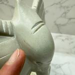 Soapstone Elephant Family Figurine from Kenya