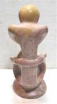 Soapstone Carved Human Figure Statue - Modern Design