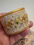 Elephant Soapstone Trinket Box with Gold Accents