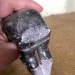 Inuit Soapstone Carving Fisherman Figurine - Signed