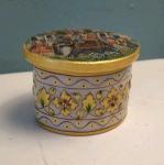 Elephant Soapstone Trinket Box with Gold Accents