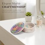 Small Round Mandala Soapstone Decorative Box