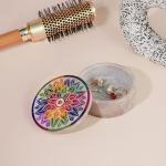 Small Round Mandala Soapstone Decorative Box