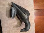 Signed Vintage Soapstone Ocean Bird Sculpture