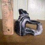 Inuit Soapstone Carving Fisherman Figurine - Signed