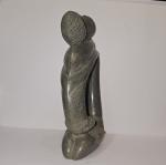 Mid Century Modern Soapstone Embracing Sculpture