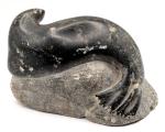 Vintage Inuit Soapstone Seal Carving Sculpture