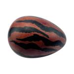 Kisii Soapstone Tiger Print Egg Carving