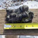 Soapstone Eskimo Children Rabbit Sculpture by Al Wolf