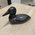 Hand Carved Soapstone Loon Figurine from Canada