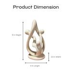 Three-Piece Family Soapstone Sculpture - 8”