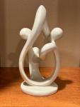 Three-Piece Family Soapstone Sculpture - 8”