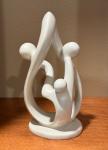 Three-Piece Family Soapstone Sculpture - 8”