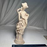 Soapstone Eskimo Woman with Birds Figure 14