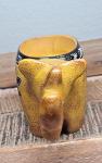 Soapstone Elephant Votive Holder with Hippos and Turtle