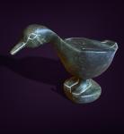 Large Vintage Inuit Soapstone Bird Carving