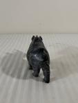 Dark Soapstone Rhinoceros Carving - Wildlife Art