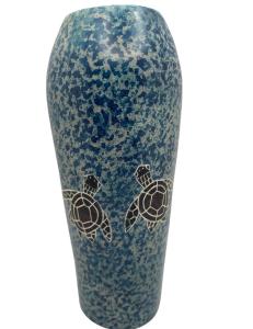 Hand-Carved Soapstone Sea Turtle Vase