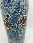 Hand-Carved Soapstone Sea Turtle Vase
