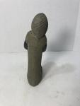 Hand Carved Gray Soapstone Mother and Child Sculpture