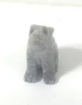Hand Carved Soapstone Baying Wolf Mini Figurine