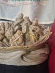 Soapstone Carving of Eight Immortals on Boat