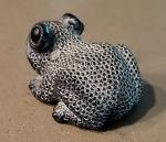 Original Soapstone Frog Sculpture – 2.75" Long