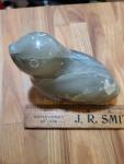 Inuit Seal Soapstone Carving - Signed Art