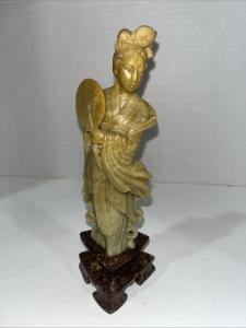 Guanyin Soapstone Figure on Maribel Base, 6