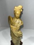 Guanyin Soapstone Figure on Maribel Base, 6