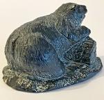 Aardik Collection Soapstone Bear Sculpture 3" x 4