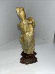 Guanyin Soapstone Figure on Maribel Base, 6