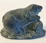 Aardik Collection Soapstone Bear Sculpture 3" x 4